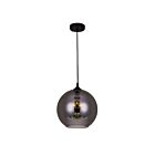 Suspendu CWI Lighting Glass 5553P12 - Smoke (2L) 120W 2 lumières noir