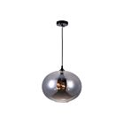 Lustre CWI Lighting Glass 5553P16-Smoke 240W 4 lumières noir