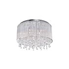 Plafonnier CWI Lighting Benson 5562C16C Clear 240W 6 lumières chrome