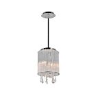 Suspendu CWI Lighting Benson 5562P8C Clear 80W 2 lumières chrome