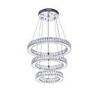 Lustre LED CWI Lighting Florence 5635P20ST-3R (Clear) 56W 56 lumières chrome