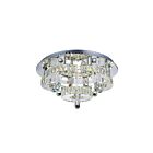 Plafonnier LED CWI Lighting Cascata 5644C22ST-R 39W 39 lumières chrome