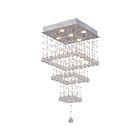 Plafonnier CWI Lighting Square 6601C16C-S 175W 5 lumières chrome