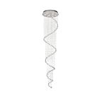 Plafonnier CWI Lighting Spiral 6603C24C(H:110) 280W 8 lumières chrome
