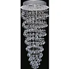 Plafonnier CWI Lighting Double Spiral 6606C14C 140W 4 lumières chrome