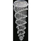 Plafonnier CWI Lighting Double Spiral 6606C20C 210W 6 lumières chrome