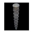 Plafonnier CWI Lighting Double Spiral 6606C32C 420W 12 lumières chrome