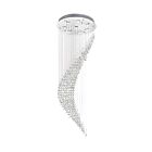 Plafonnier CWI Lighting Ribbon 6629C24C 280W 8 lumières chrome