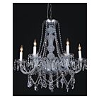 Lustre CWI Lighting Princeton 8023P24C-6 360W 6 lumières chrome
