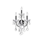 Applique murale CWI Lighting Maria Theresa 8318W12C-3 (Clear) 180W 3 lumières chrome
