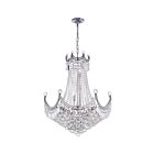 Lustre CWI Lighting Amanda 8421P28C 900W 15 lumières chrome