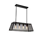 Lustre CWI Lighting Macleay 9601P31-4-101-A 240W 4 lumières noir