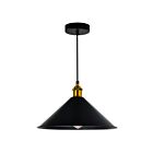 Mini Suspendu CWI Lighting 9605P12-1-101-B Brave 1-Lumière 60W Noir