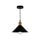 Mini Suspendu CWI Lighting Brave 9605P8-1-101-B 1-lumière 60W Noir