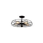 Plafonnier CWI Lighting Pamela 9606C19-5-101 300W 5 lumières noir