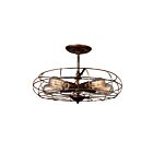 Plafonnier CWI Lighting Pamela 9606C19-5-128 300W 5 lumières cuivré antique
