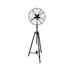 Lampe sur pied CWI Lighting Pamela 9606F20-5-101 300W 5 lumières noir