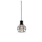 Suspendu CWI Lighting Secure 9608P6-1-101 60W 1 lumière noir