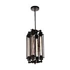 Suspendu CWI Lighting Kiera 9613P10-4-126 240W 4 lumières chocolat