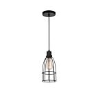 Suspendu CWI Lighting Nestor 9635P5-1-101 60W 1 lumière noir