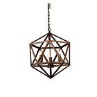 Lustre CWI Lighting Amazon 9641P17-3-128 180W 3 lumières cuivre forgé antique