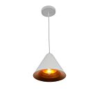 Suspendu CWI Lighting Keila 9666P10-1-142 60W 1 lumière blanc mat et or