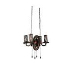 Lustre CWI Lighting Manchi 9722P25-4-211 240W 4 lumières rouiller