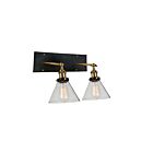 Applique murale CWI Lighting Eustis 9735W15-2-101 120W 2 lumières laiton noir et doré