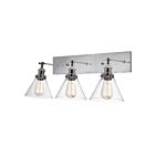 Applique murale CWI Lighting Eustis 9735W24-3-613 180W 3 lumières nickel poli