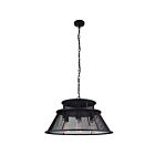 Lustre CWI Lighting Savill 9745P26-7-219 420W 7 lumières noir rougeâtre