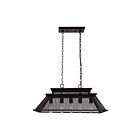 Lustre CWI Lighting Savill 9745P32-5-219 300W 5 lumières noir rougeâtre