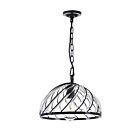 Suspendu CWI Lighting Escot 9755P12-1-101 60W 1 lumière noir et bois