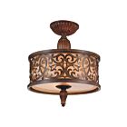 Plafonnier CWI Lighting Nicole 9807C14-3-116 180W 3 lumières chocolat brossé