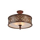 Plafonnier CWI Lighting Nicole 9807C21-5-116 300W 5 lumières chocolat brossé
