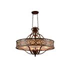 Lustre CWI Lighting Nicole 9807P39-6-116 360W 6 lumières chocolat brossé