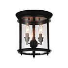 Plafonnier CWI Lighting Desire 9809C10-3-109 180W 3 lumières bronze traitée à l'huile