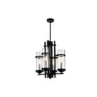 Suspendu CWI Lighting Sierra 9827P14-4-101 240W 4 lumières noir