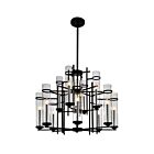 Lustre CWI Lighting Sierra 9827P38-12-101 720W 12 lumières noir