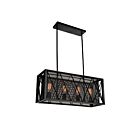 Lustre CWI Lighting Tapedia 9889P28-4-RC-101 240W 4 lumières noir