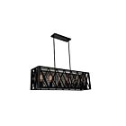 Lustre CWI Lighting Tapedia 9889P41-6-RC-101 360W 6 lumières noir