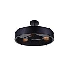 Plafonnier CWI Lighting Tigris 9904C16-3-101 180W 3 lumières noir