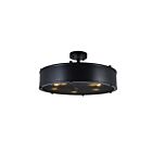 Plafonnier CWI Lighting Tigris 9904C20-5-101 300W 5 lumières noir