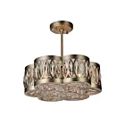 Lustre CWI Lighting Nova 9906P16-6-208 240W 6 lumières champagne