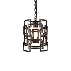 Suspendu CWI Lighting Litani 9913P10-1-205 60W 1 lumière marron