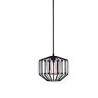 Suspendu CWI Lighting Alethia 9942P10-1-101-A 60W 1 lumière noir