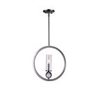 Lustre CWI Lighting Elton 9951P15-1-606 60W 1 lumière nickel satiné