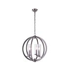 Lustre CWI Lighting Elton 9951P16-3-606 180W 3 lumières nickel satiné