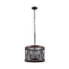 Lustre CWI Lighting Parsh 9954P16-3-101 180W 3 lumières étain