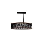 Lustre CWI Lighting Parsh 9954P43-5-101 300W 5 lumières étain