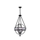 Lustre CWI Lighting Arkansas 9957P30-6-101 360W 6 lumières noir